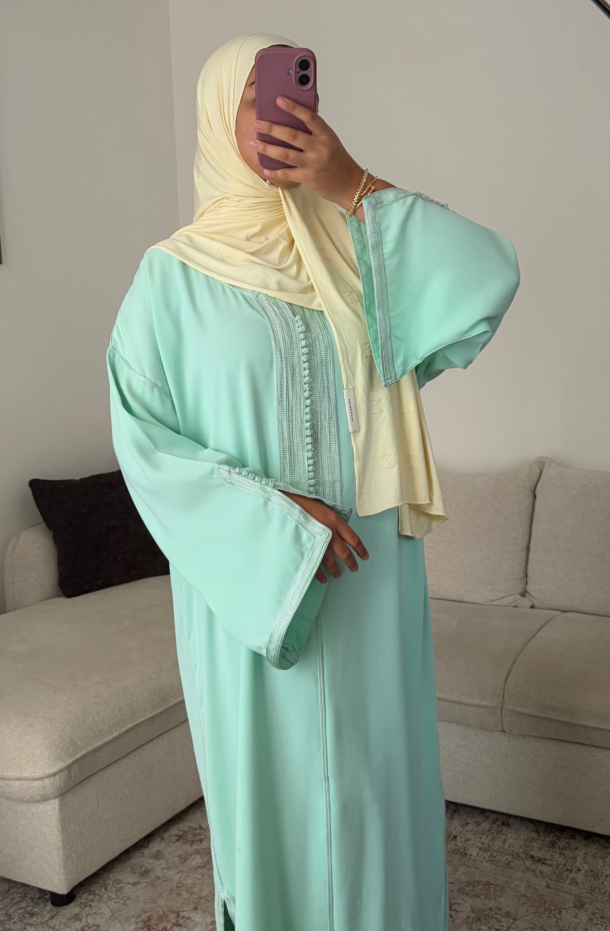Gandoura Classic - Mint Green