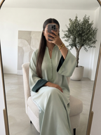 Caftan Elegance - Menthe poudrée