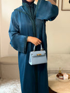 Jellaba Organza - Bleu Nila Emana Couture