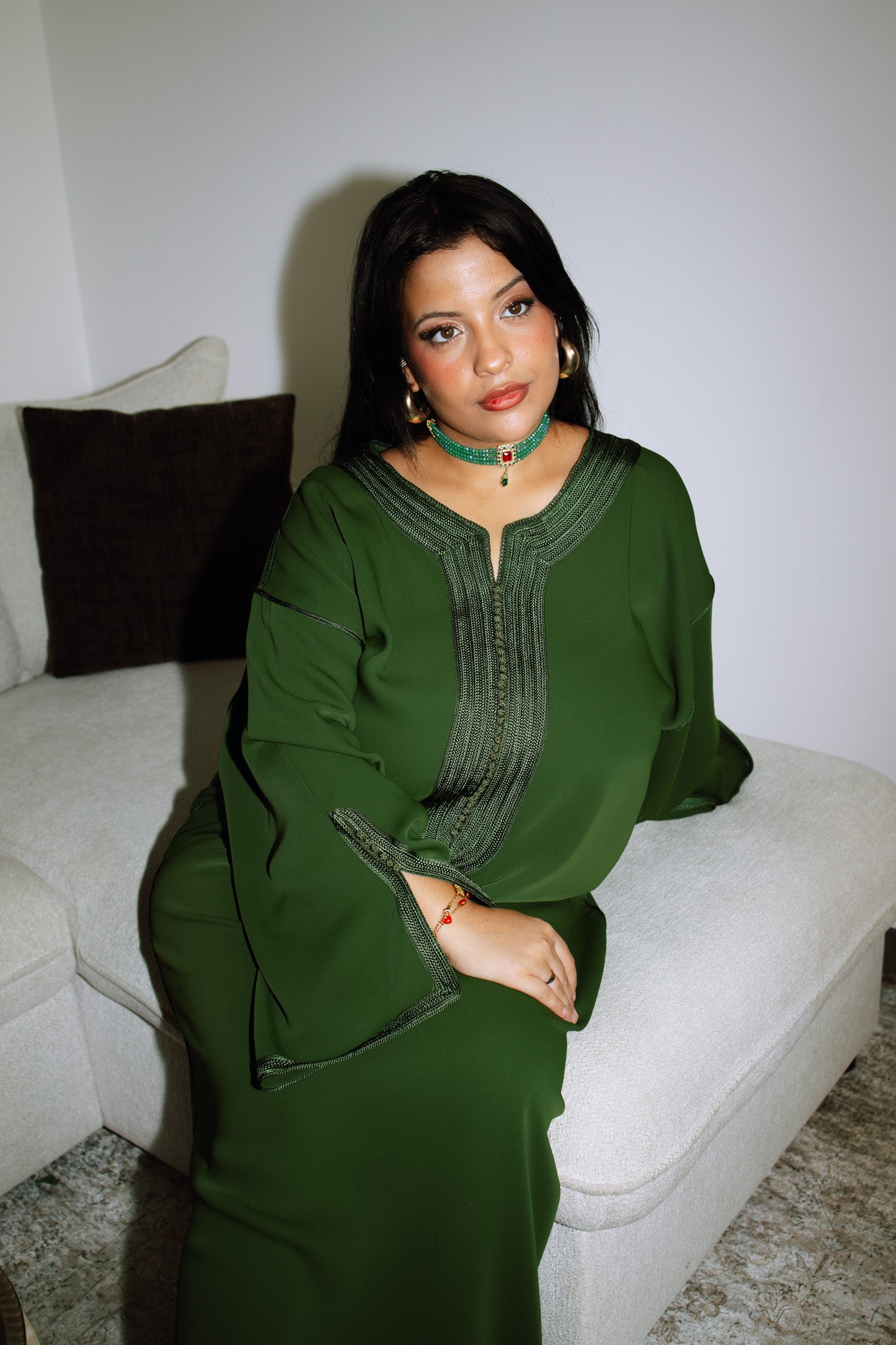 Gandoura Classic - Olive Green