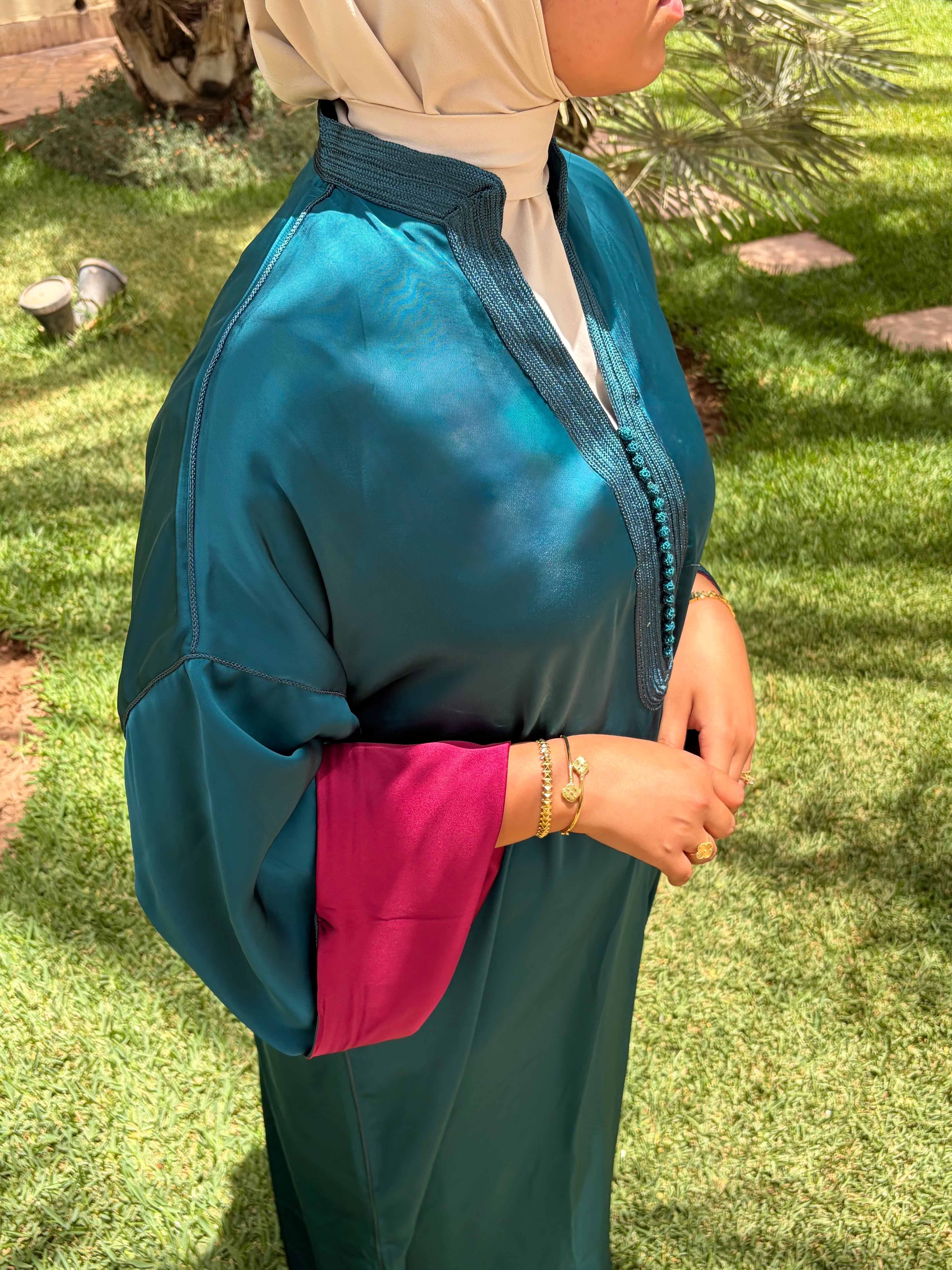 Caftan Elegance - Vert Royal