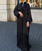 Jellaba Organza - Nuit Absolue Emana Couture