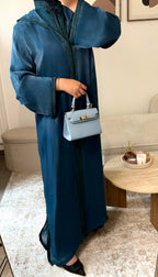 Jellaba Organza - Bleu Nila Emana Couture