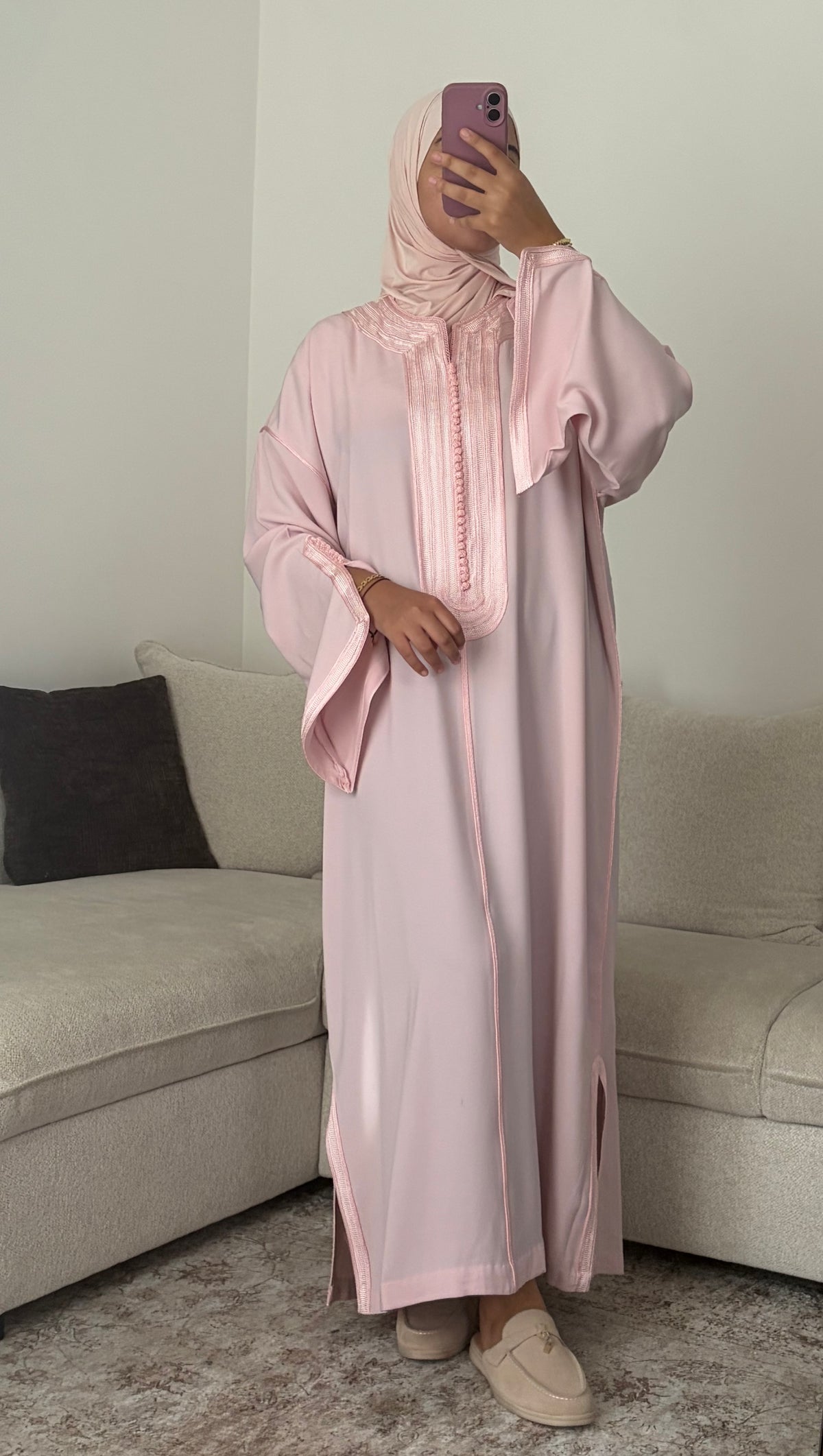 Gandoura Classic - Soft Pink