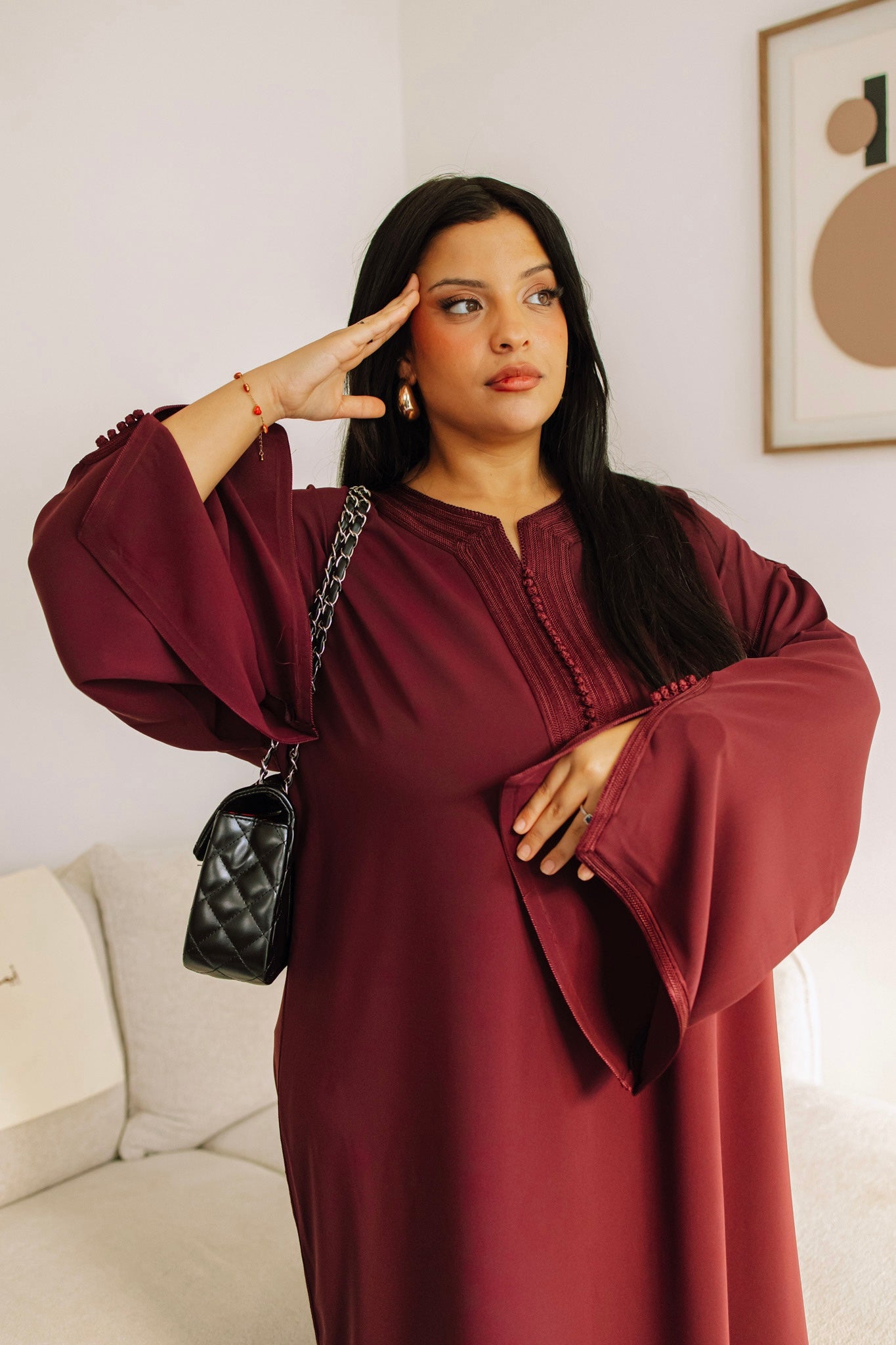 Gandoura Classic - Burgundy