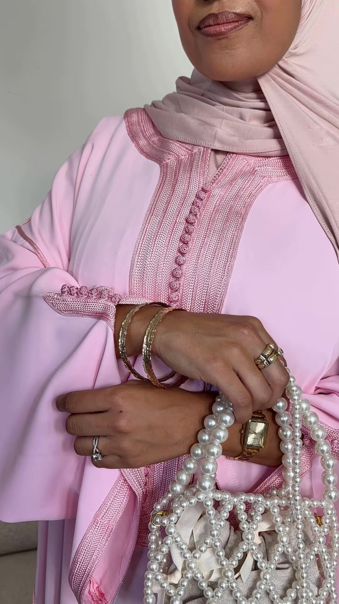 Gandoura Classic - Blush Pink