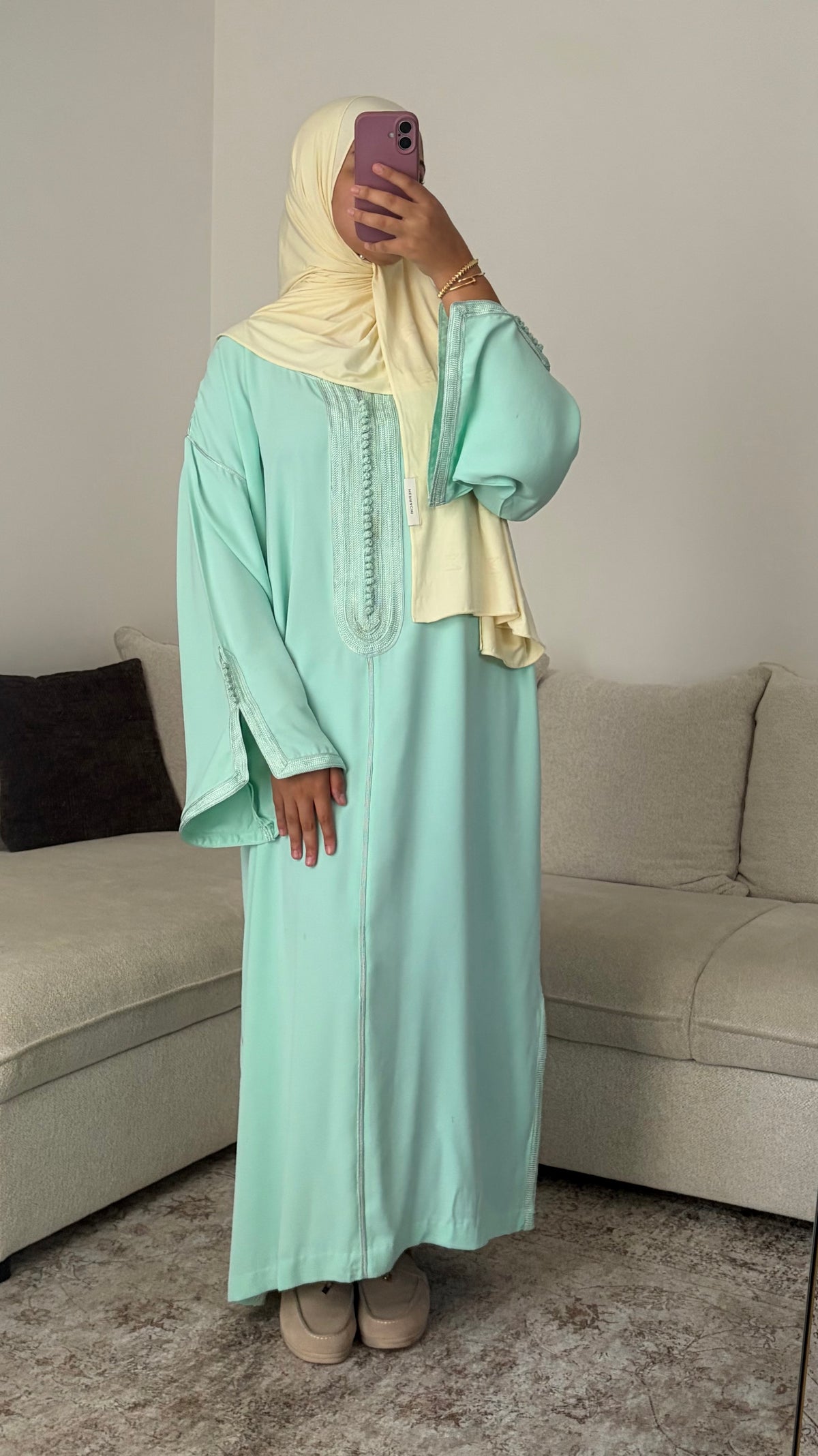 Gandoura Classic - Mint Green