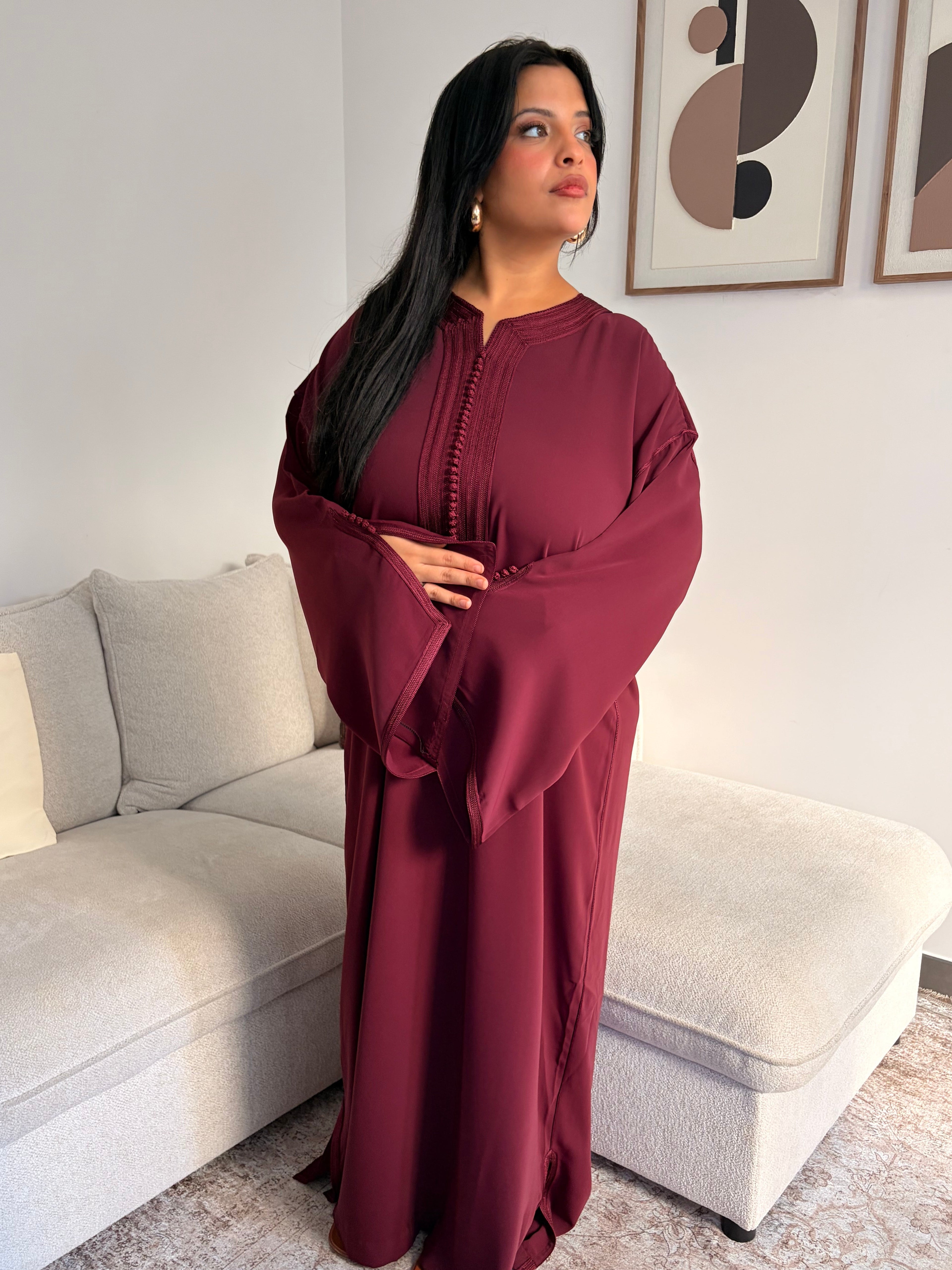 Gandoura Classic - Burgundy