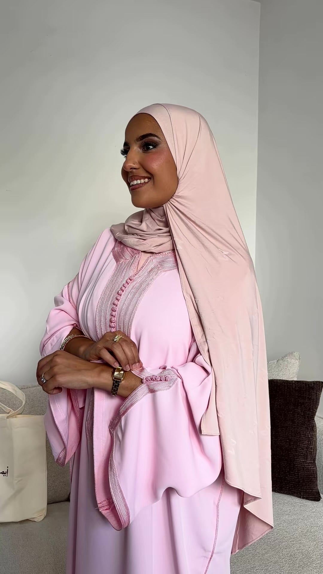 Gandoura Classic - Blush Pink