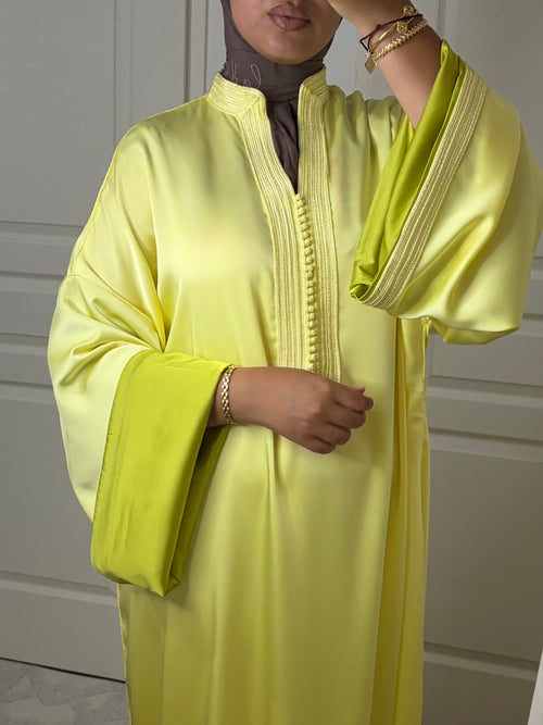 Caftan Elegance - Jaune Citron
