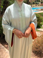 Caftan Elegance - Menthe poudrée