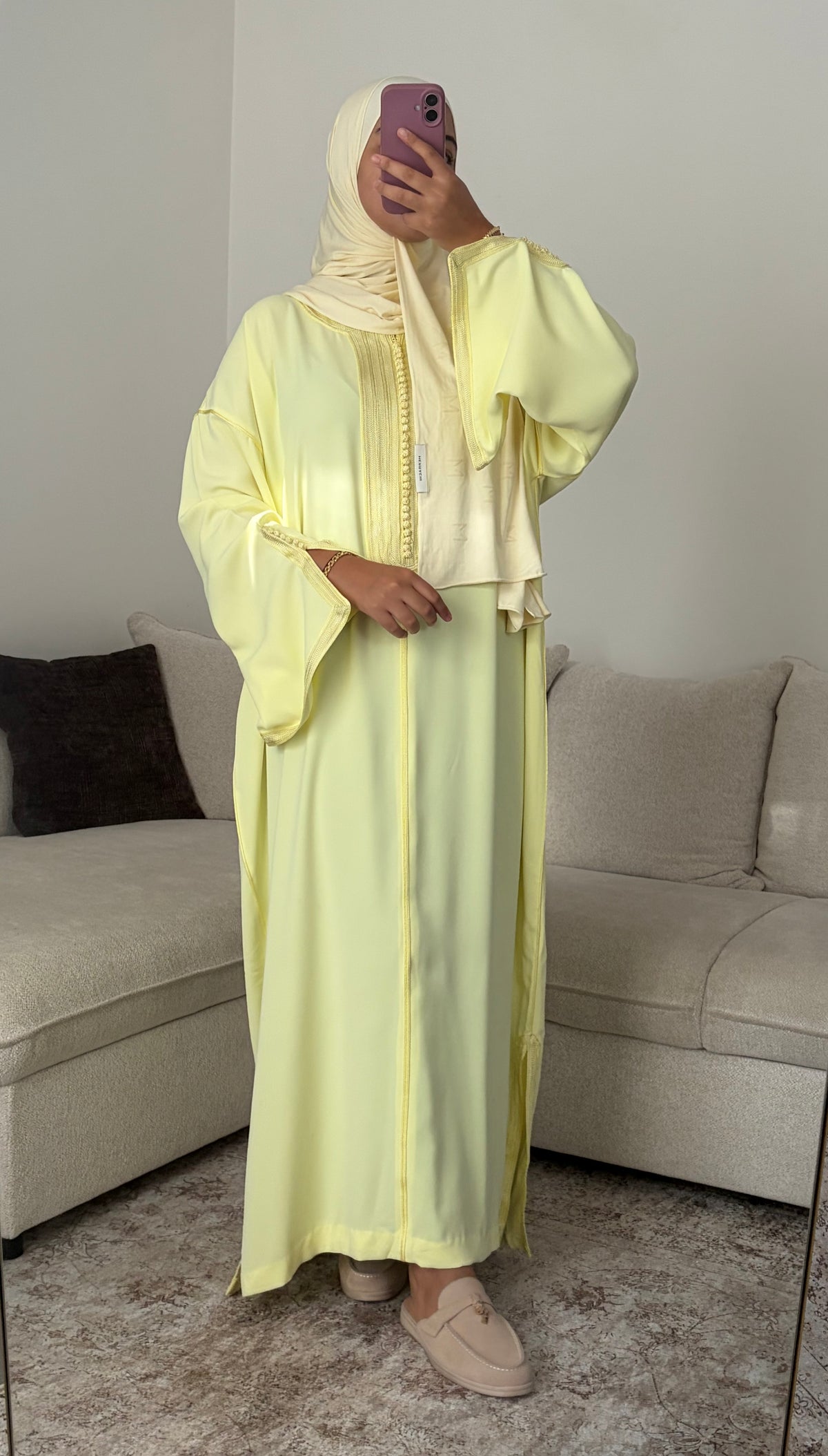 Gandoura Classic - Butter Yellow