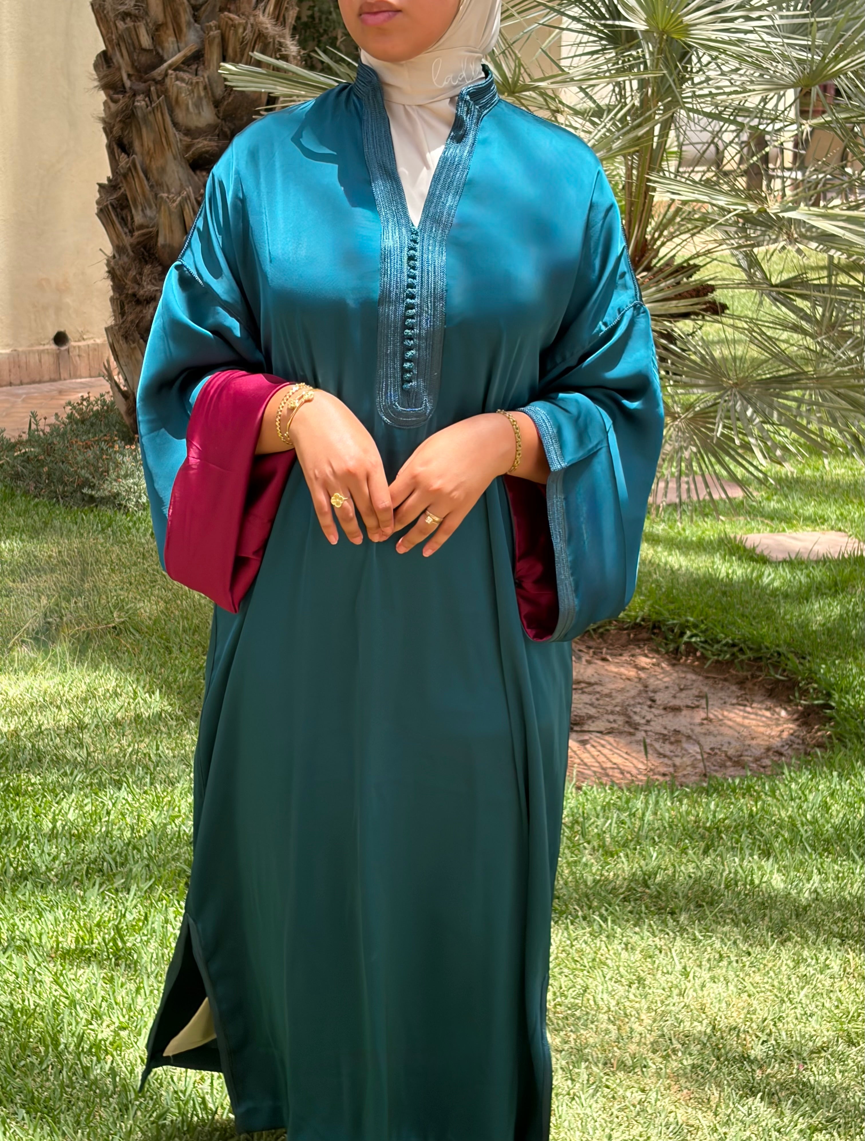 Caftan Elegance - Vert Royal