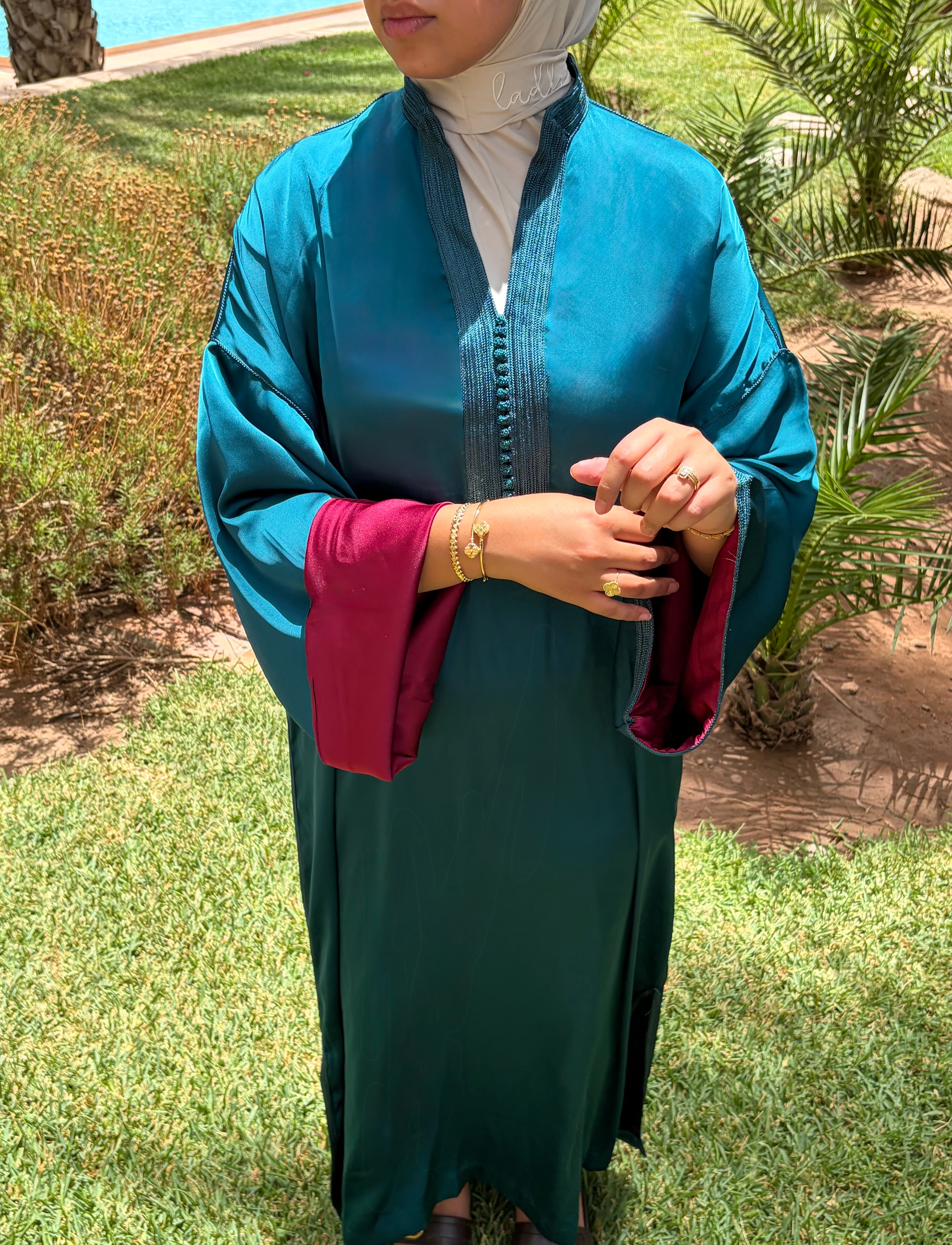 Caftan Elegance - Vert Royal
