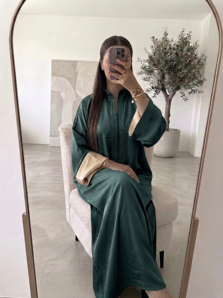 Caftan Elegance - Vert forêt