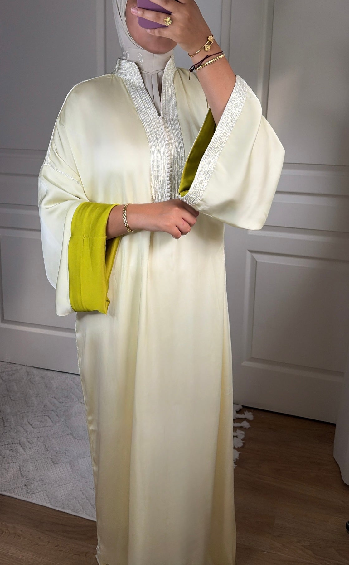 Caftan Elegance - Écru pâle