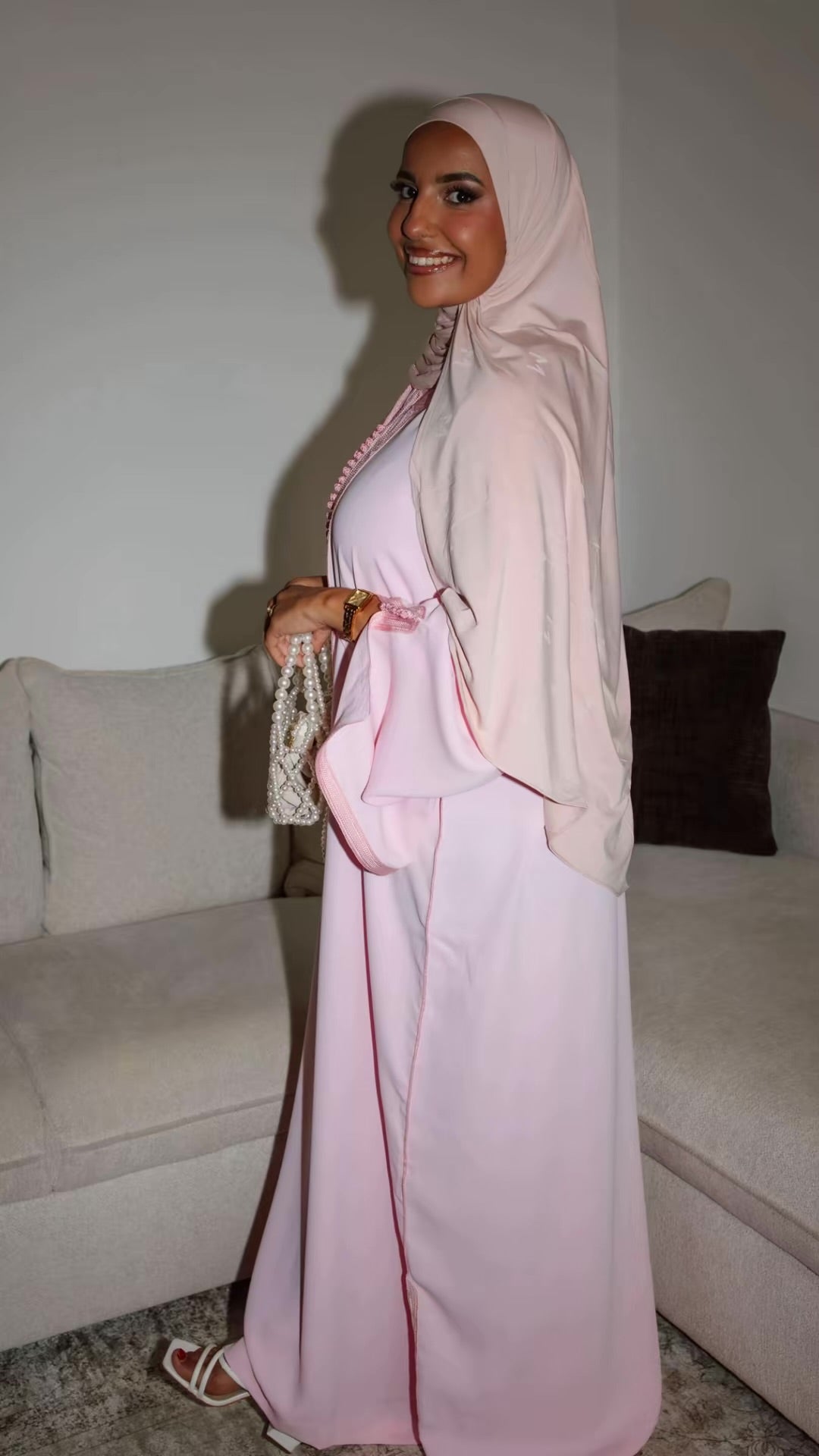 Gandoura Classic - Blush Pink