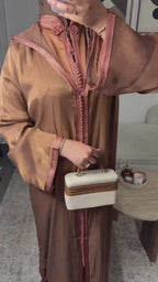 Jellaba Organza - Sable du Sahara