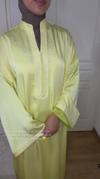 Caftan Elegance - Jaune Citron