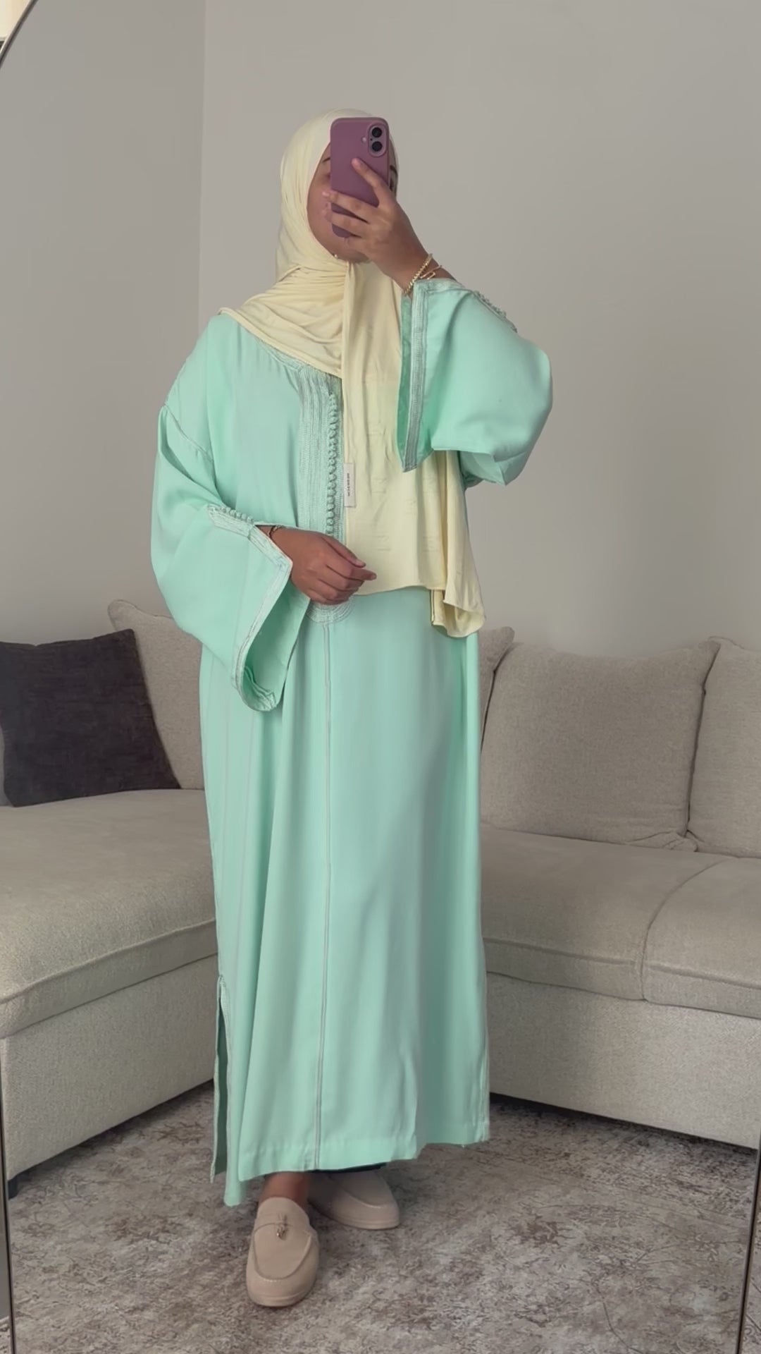 Gandoura Classic - Mint Green