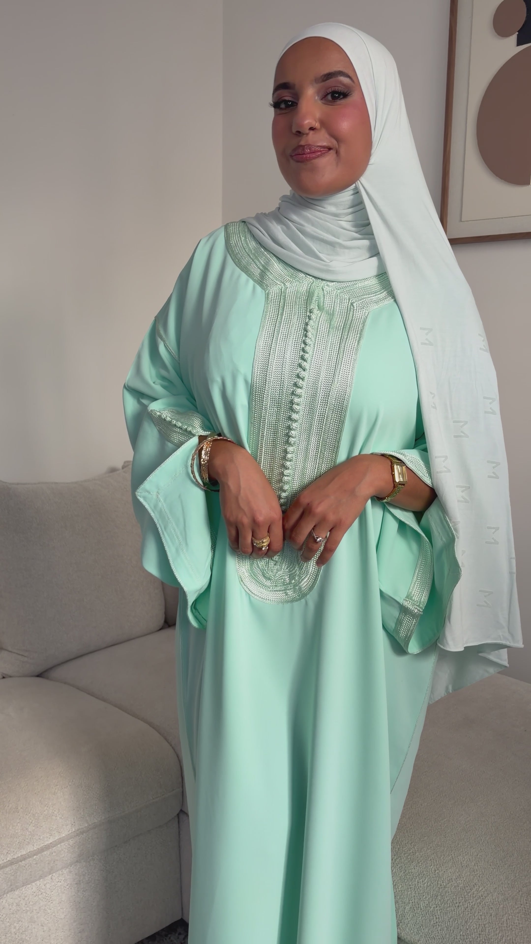 Gandoura Classic - Mint Green