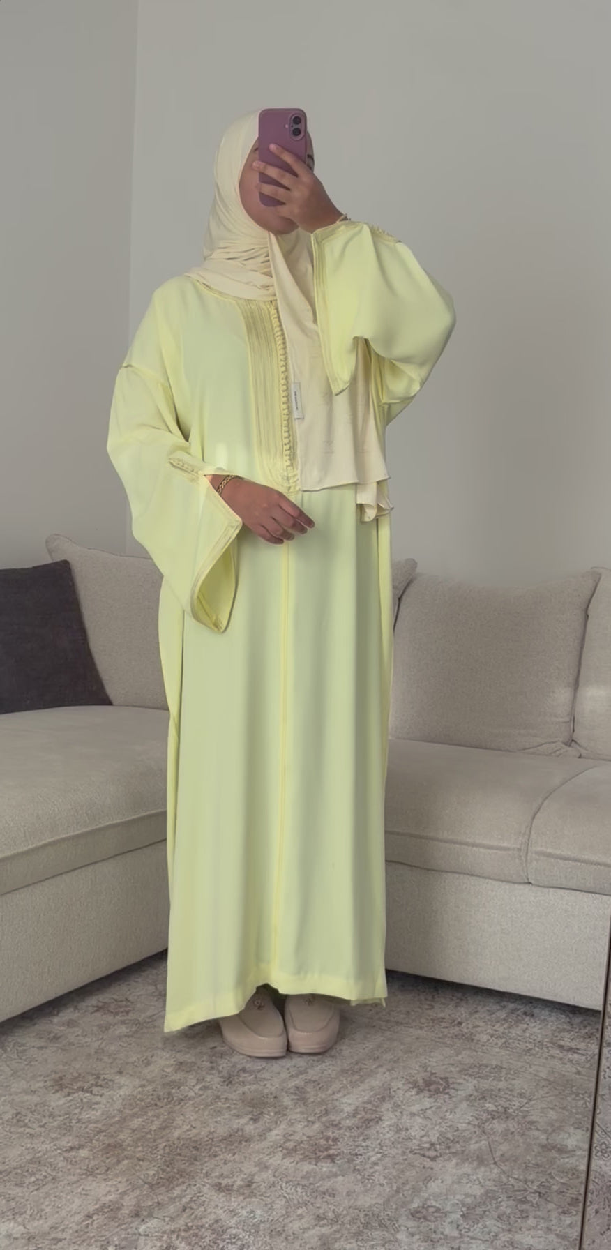 Gandoura Classic - Butter Yellow