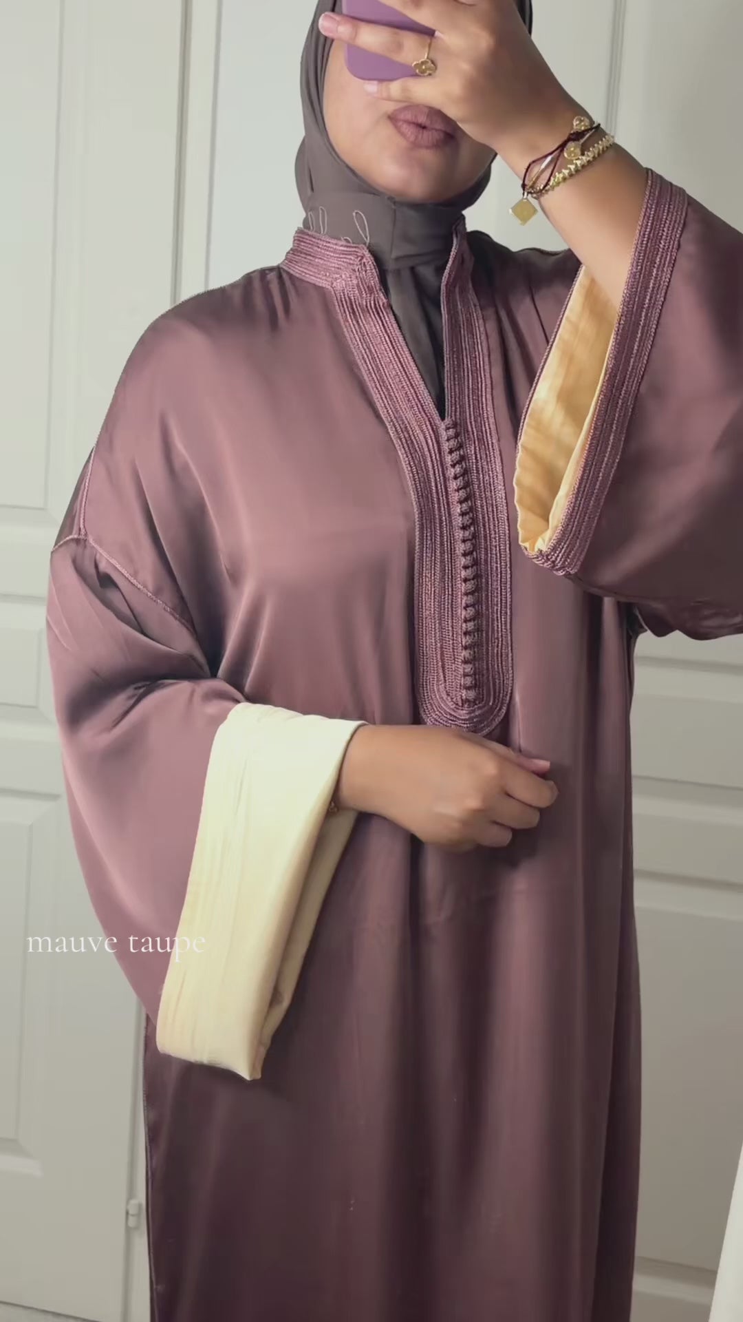 Caftan Elegance - Mauve Taupe
